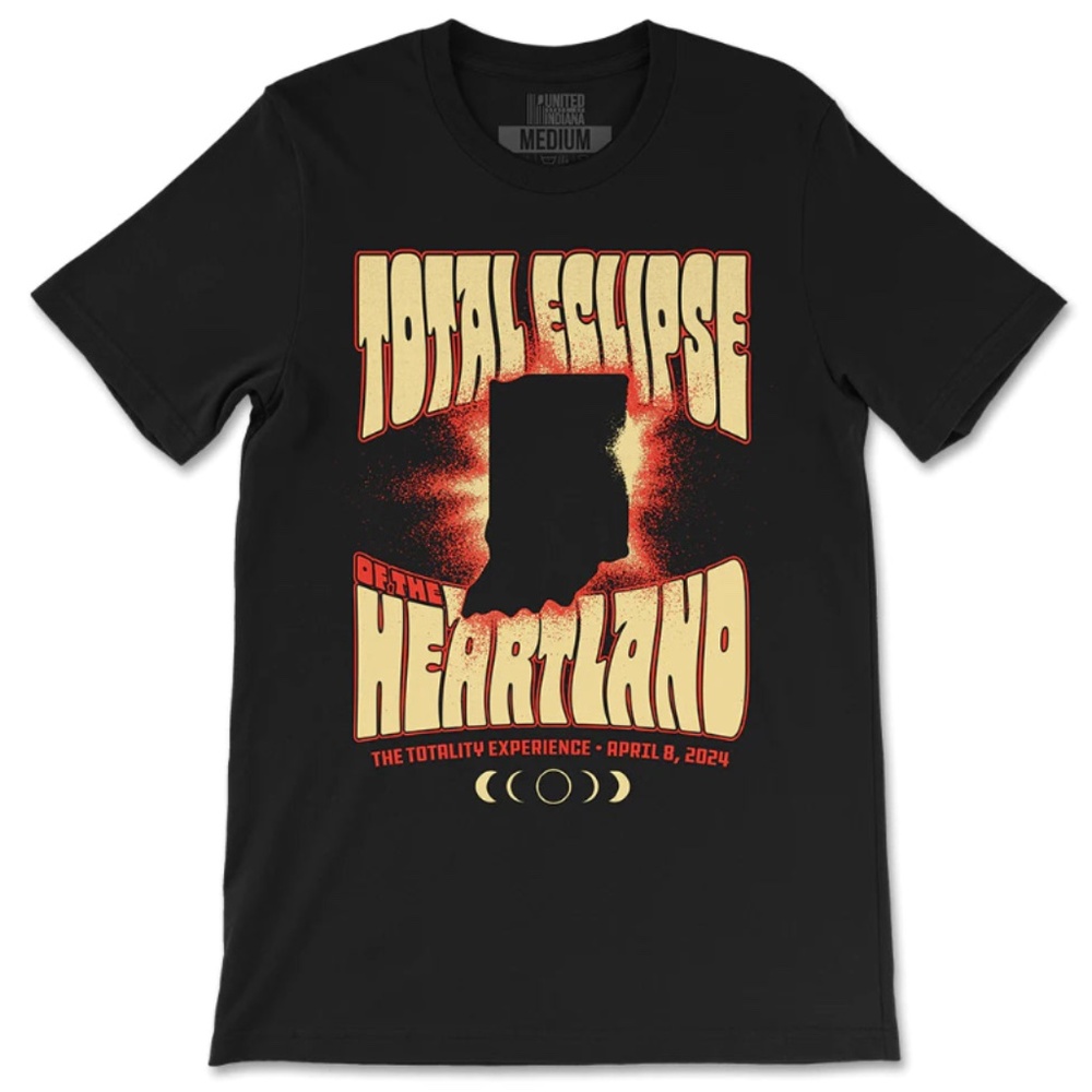 Total Eclipse of the Heartland Indiana Tee – Solar Eclipse 2024 Shirt